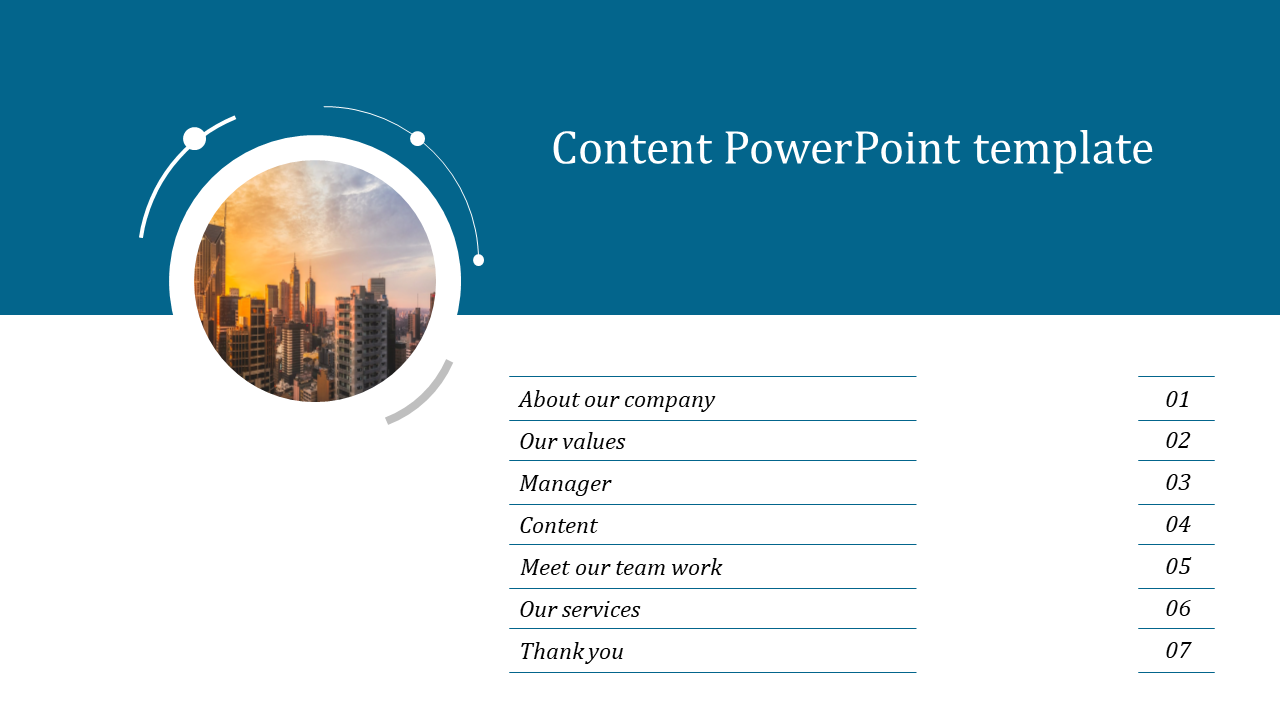 Awesome Content PowerPoint Template Presentation Diagram